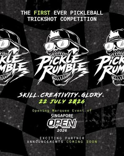 Pickle Rumble trickshot competition, opening marquee event of Singapore Open 2026
